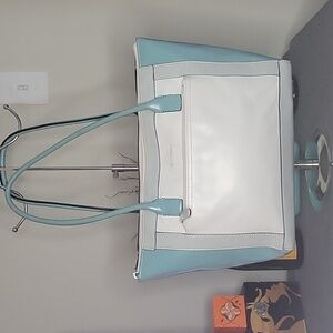 EUC Giani Bernini pastel Leather tote